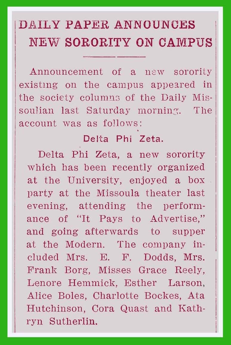 Daily Paper Announces New Sorority on Campus, page 2