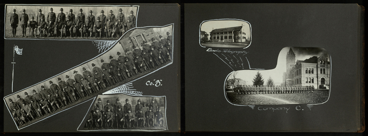 Student Army Training Corps Photograph Album, pages 9 and 10.