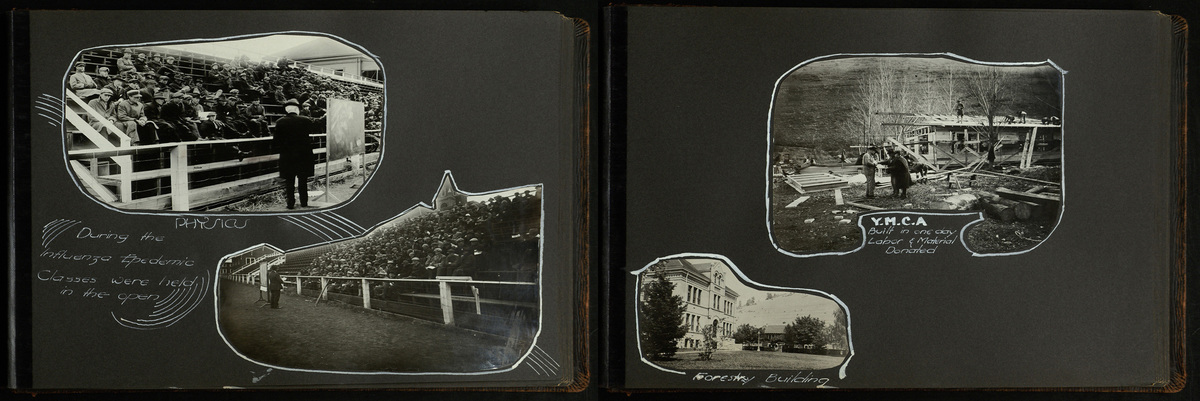 Student Army Training Corps Photograph Album, pages 13 and 14.