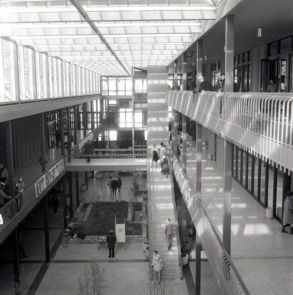 Interior view of the University Center Atrium.