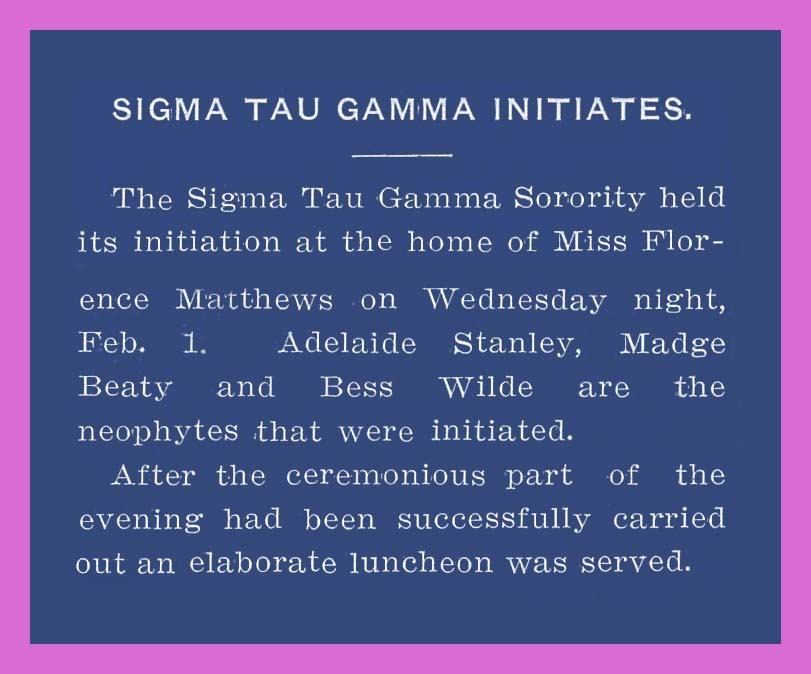Sigma Tau Gamma Initiates, page 3<br />
