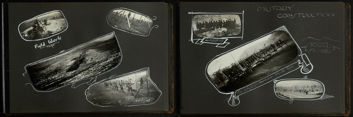 Student Army Training Corps Photograph Album, pages 17 and 18