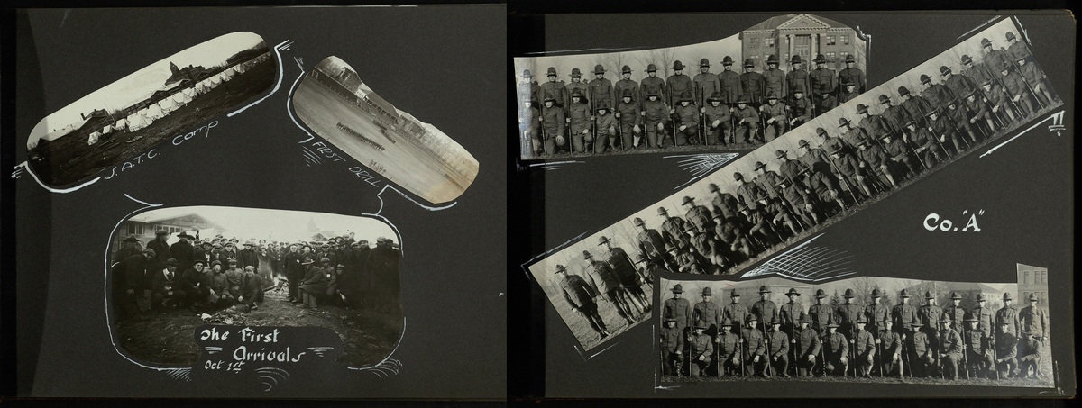 Student Army Training Corps Photograph Album, pages 7 and 8.