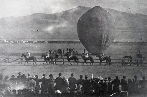 Hot air balloon at Missoula County Fairgrounds. 