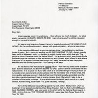 Letter to Sam Hamill, January 18, 1999