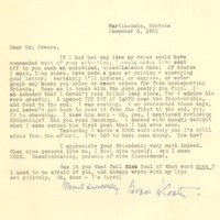 Letter to J.A. Powers from Grace Stone Coates