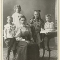 Annie Snedmeyer and children