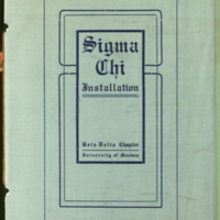 Sigma Chi Installation Program