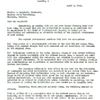 Letter from John Paul Jones to Charles W. Leaphart, university president 