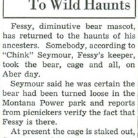 "Fessy Returns To Wild Haunts," page 4.