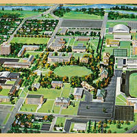 Color Postcard of The University of Montana Campus from south<br /><br />
