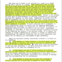 The University of Montana Statement of Plans and Needs for Post-War Education, page 1