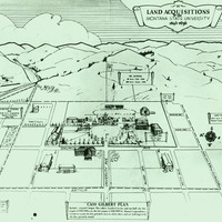 Illustrated Map of Land Acquisitions of Montana State University 1893-1936<br /><br />

