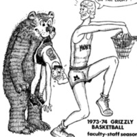 Grizzly Basketball Ticket Flyer 1973-1974 Season