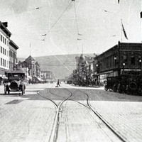 Higgins Avenue, looking north.