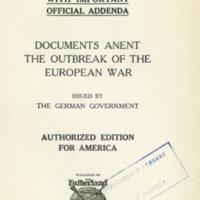 The German White-Book, cover. 	