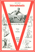 University of Montana Announcement of the 48th Annual Inter-Scholastic Meet, cover