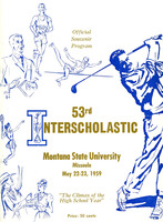 Fifty-Third Annual Interscholastic Meet Program, cover