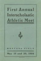 First Annual Interscholastic Meet, program cover