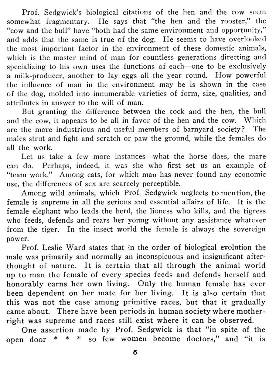 The Biological Argument Against Woman Suffrage, National Woman Suffrage Publishing Company, 1914. James Watson Gerard Papers, Mss 45 The Biological Argument Against Woman Suffrage, National Woman Suffrage Publishing Company, 1914. James Watson Gerard Papers, Mss 45