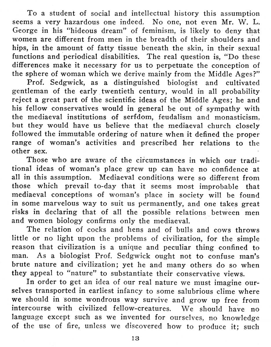 The Biological Argument Against Woman Suffrage, National Woman Suffrage Publishing Company, 1914. James Watson Gerard Papers, Mss 45 The Biological Argument Against Woman Suffrage, National Woman Suffrage Publishing Company, 1914. James Watson Gerard Papers, Mss 45