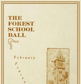 Foresters Ball Dance Card, February 14, 1919, cover