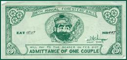 Foresters' Ball Ticket, February 21, 1941