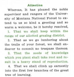 "Foresters Get Busy," Kaimin, January 13, 1910, page 4