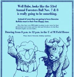 53rd Annual Foresters' Ball, Advertisement, Kaimin, November 6, 1969