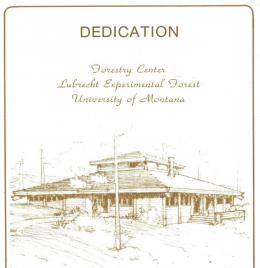 Dedication Program, October 7, 1983, University Publications