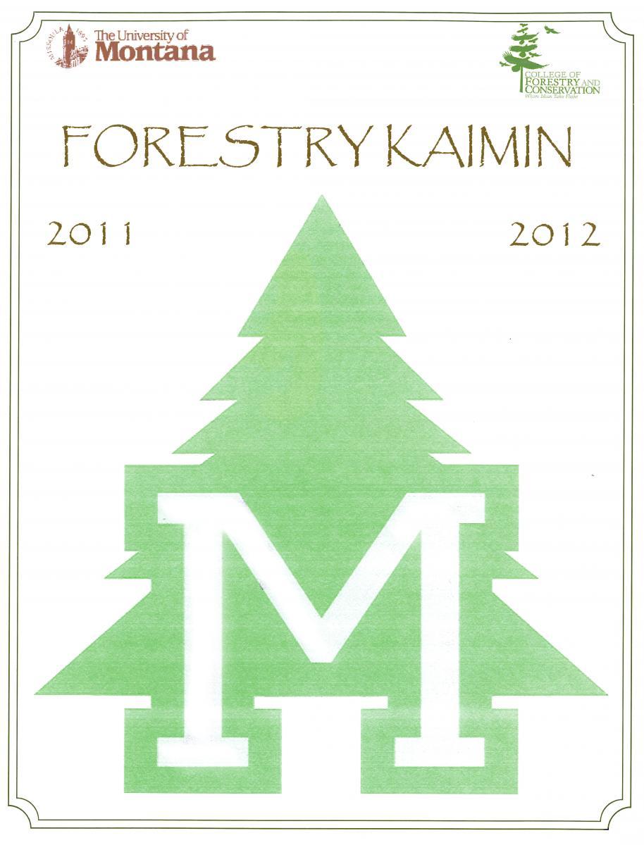 Forestry Kaimin, 2011-2012, cover